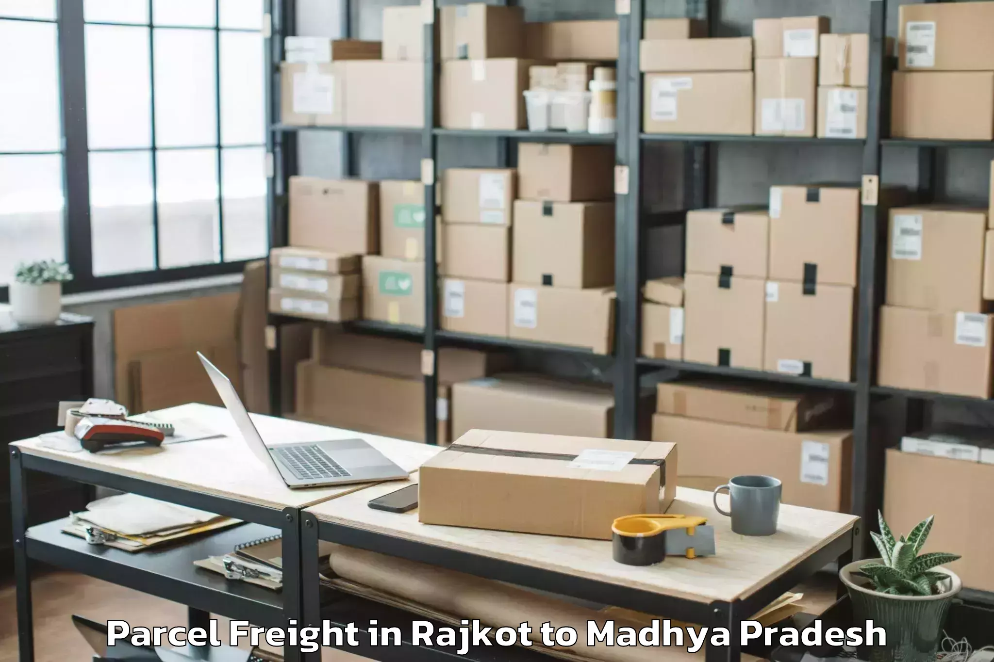 Reliable Rajkot to Unchahara Parcel Freight